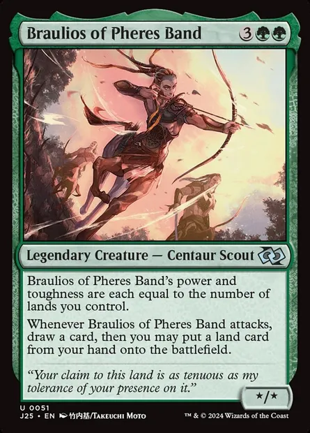 Braulios of Pheres Band, Magic card J25 51 — Foundations Jumpstart set