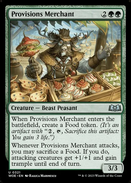 Provisions Merchant, Magic card WOE 321 — Wilds of Eldraine set