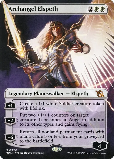 Archangel Elspeth, Magic card MOM 320 — March of the Machine set