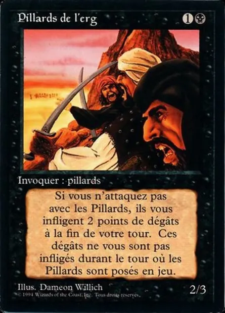 Erg Raiders, Magic card FBB 109 — Foreign Black Border set