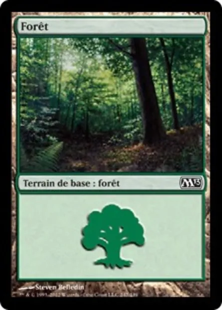 Forêt, carte Magic M13 247 — extension Magic 2013
