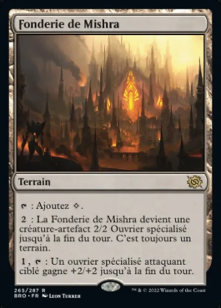Fonderie de Mishra, carte Magic BRO 265 — extension La Guerre Fratricide