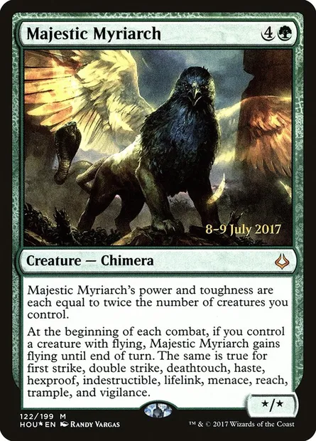 Myriarque majestueux, carte Magic PHOU 122s — extension Hour of Devastation Promos