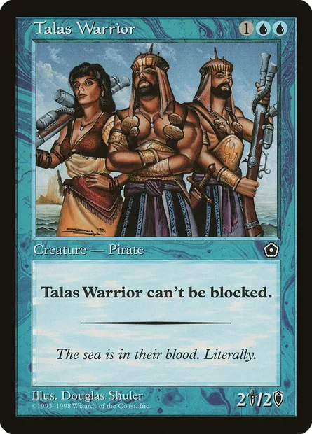 Talas Warrior, Magic card P02 53 — Portal Second Age set