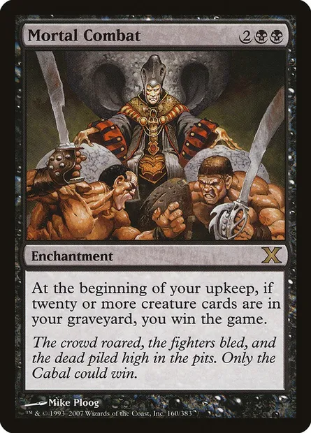Mortal Combat, Magic card 10E 160 — Tenth Edition set