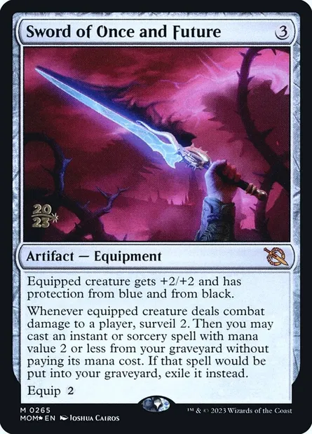 Épée de Jadis et d'Avenir, carte Magic PMOM 265s — extension March of the Machine Promos