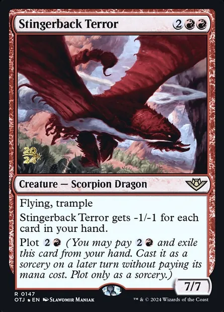 Stingerback Terror, Magic card POTJ 147s — Outlaws of Thunder Junction Promos set