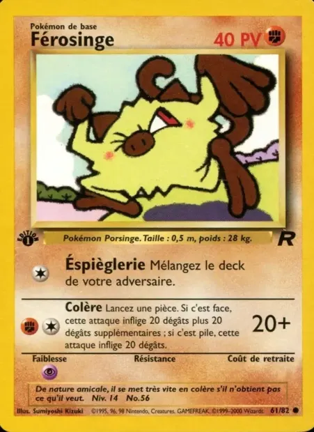 Férosinge, carte Pokémon TR 61 — extension Team Rocket