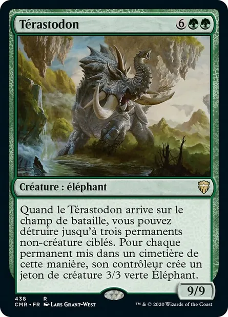 Térastodon, carte Magic CMR 438 — extension Commander Legends