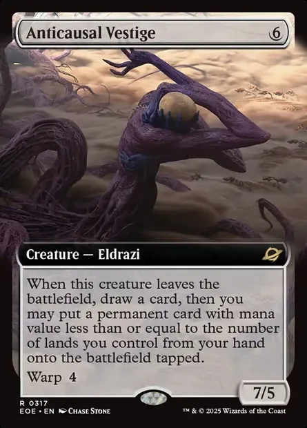 Anticausal Vestige, Magic card EOE 317 — Edge of Eternities set