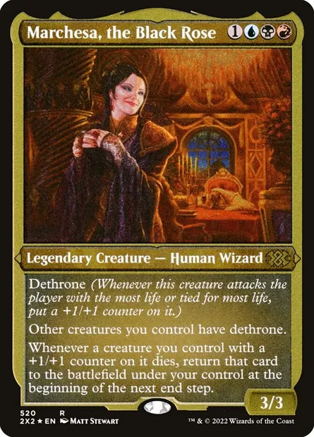 Marchesa, the Black Rose, Magic card 2X2 520 — Double Masters 2022 set