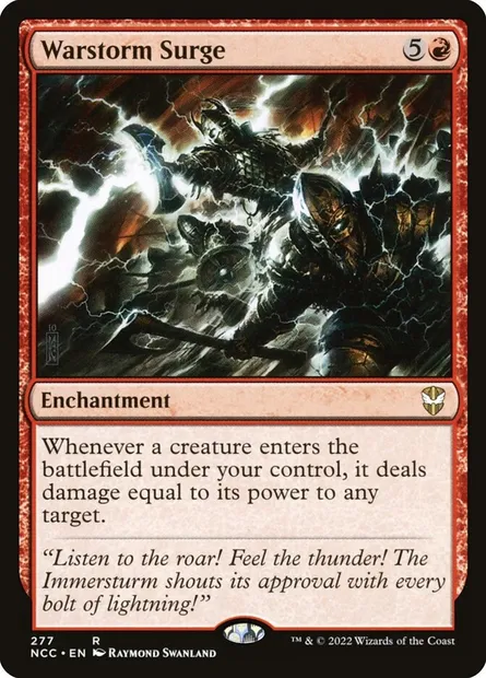 Warstorm Surge, Magic card NCC 277 — New Capenna Commander set