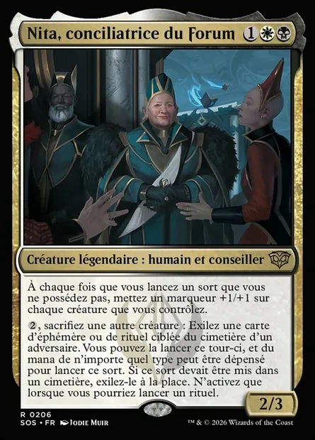 Nita, conciliatrice du Forum, carte Magic SOS 206 — extension Secrets of Strixhaven