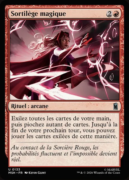 Sortilège magique, carte Magic MSH 133 — extension Marvel Super Heroes