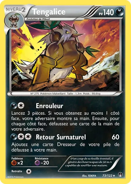 Tengalice, carte Pokémon BKP 73 — extension Rupture Turbo