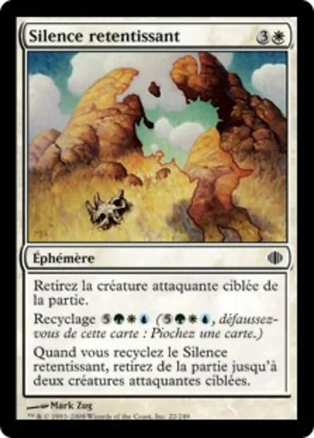 Silence retentissant, carte Magic ALA 22 — extension Les éclats d'Alara