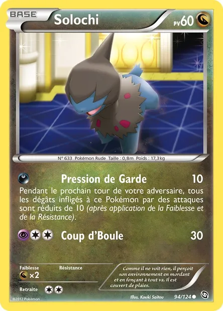 Solochi, carte Pokémon DRX 94 — extension Dragons Éxaltés