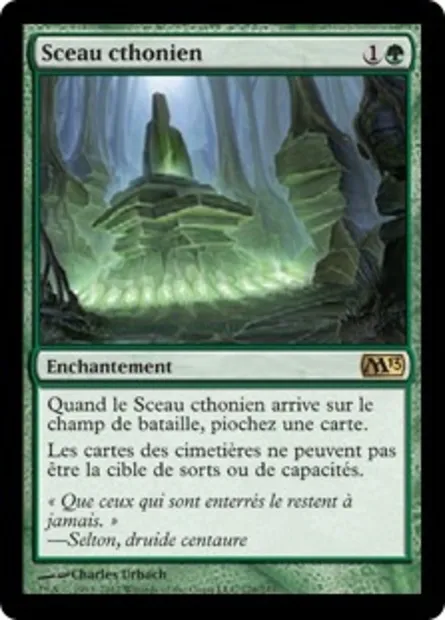 Sceau cthonien, carte Magic M13 176 — extension Magic 2013
