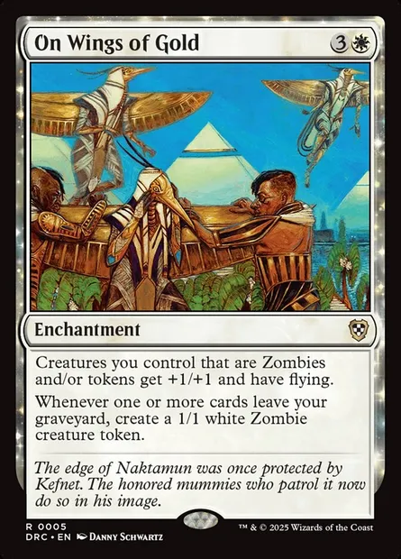 On Wings of Gold, Magic card DRC 5 — Aetherdrift Commander set
