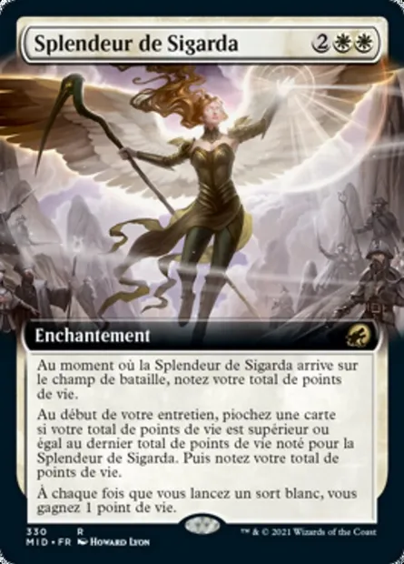 Splendeur de Sigarda, carte Magic MID 330 — extension Innistrad : chasse de minuit