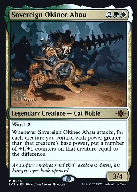 Sovereign Okinec Ahau, Magic card PLCI 240s — The Lost Caverns of Ixalan Promos set