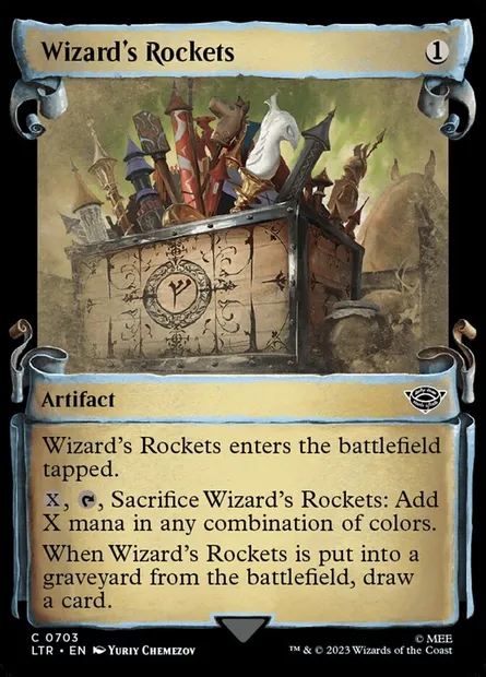 Wizard's Rockets, Magic card LTR 703 — The Lord of the Rings: Tales of Middle-earth set