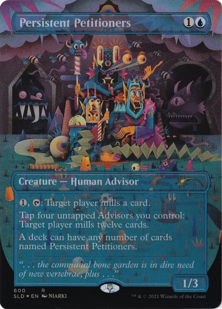 Pétitionnaires tenaces, carte Magic SLD 600 — extension Secret Lair Drop