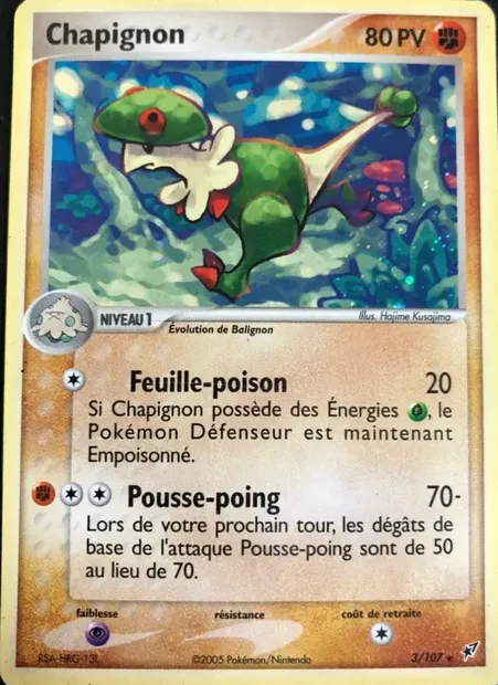 Chapignon, carte Pokémon DX 3 — extension EX Deoxys