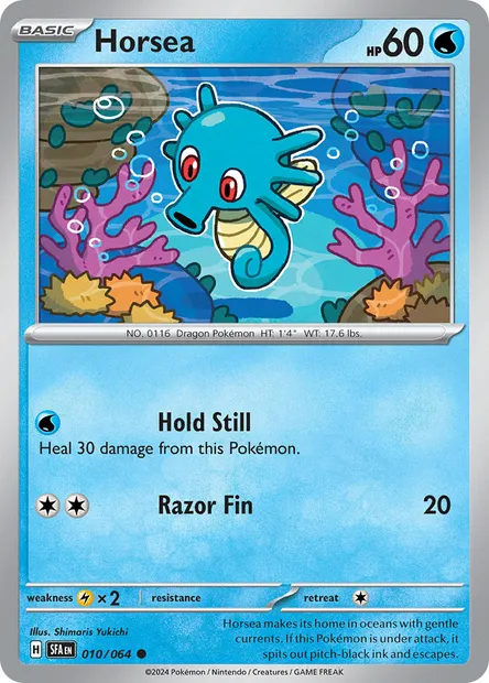 Horsea, Pokémon card SFA 010 — Shrouded Fable set