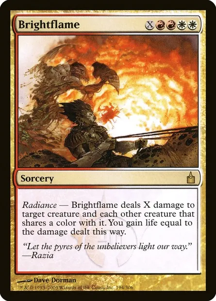 Brightflame, Magic card RAV 194 — Ravnica: City of Guilds set