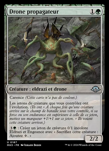 Drone propagateur, carte Magic MH3 167 — extension Modern Horizons 3