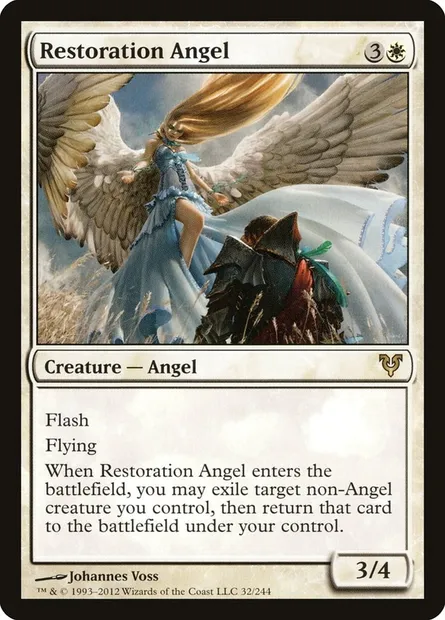 Restoration Angel, Magic card AVR 32 — Avacyn Restored set