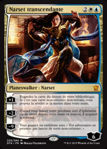 Narset transcendante, carte Magic DTK 225 — extension Les Dragons de Tarkir