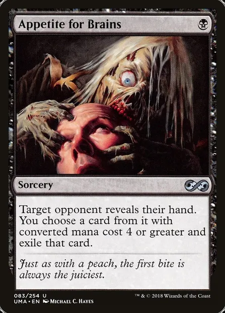 Appetite for Brains, Magic card UMA 83 — Ultimate Masters set