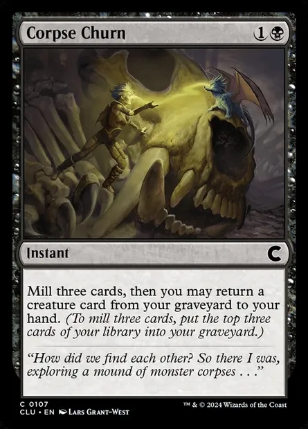 Corpse Churn, Magic card CLU 107 — Ravnica: Clue Edition set