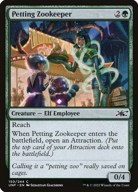Petting Zookeeper, Magic card UNF 150 — Unfinity set