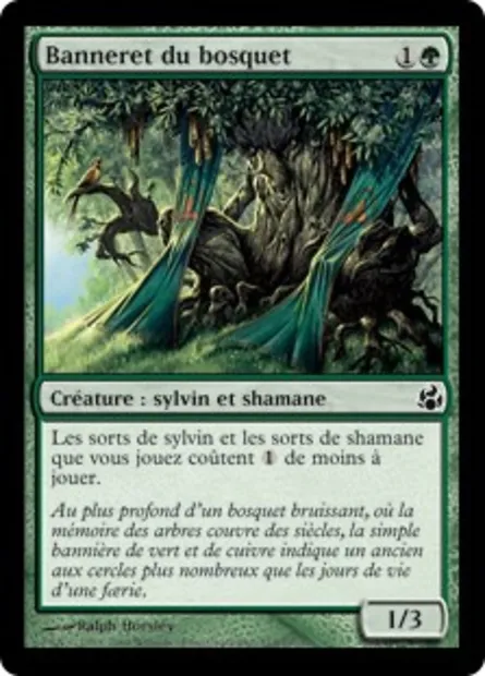 Banneret du bosquet, carte Magic MOR 114 — extension Leveciel