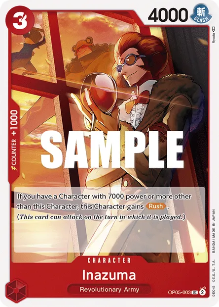 Inazuma, One Piece card OP05-003 — AWAKENING OF THE NEW ERA set