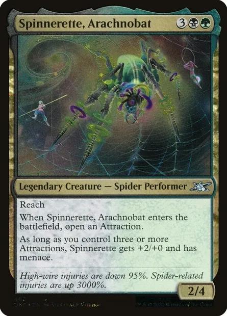 Spinnerette, Arachnobat, carte Magic UNF 466 — extension Unfinity