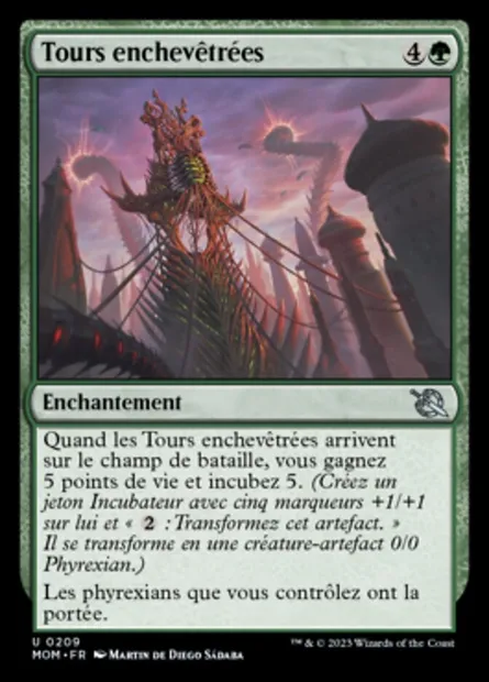 Tours enchevêtrées, carte Magic MOM 209 — extension L'invasion des machines