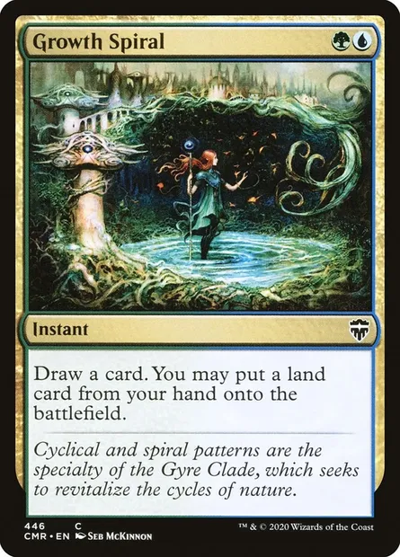 Growth Spiral, Magic card CMR 446 — Commander Legends set