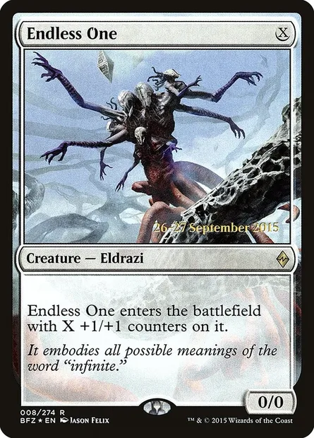 Endless One, Magic card PBFZ 8s — Battle for Zendikar Promos set