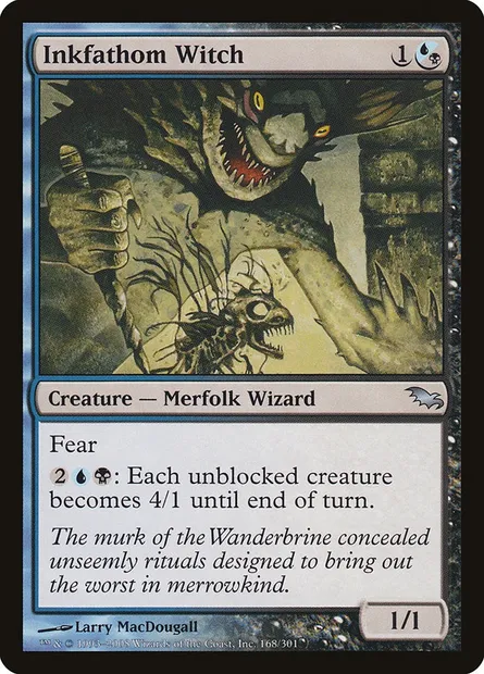 Inkfathom Witch, Magic card SHM 168 — Shadowmoor set