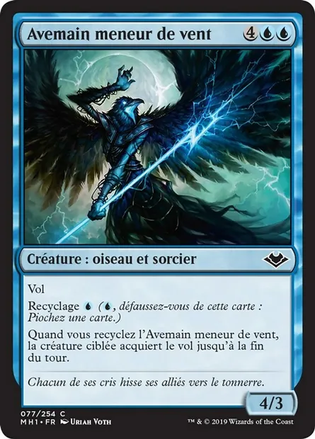 Avemain meneur de vent, carte Magic MH1 77 — extension Horizons du Modern