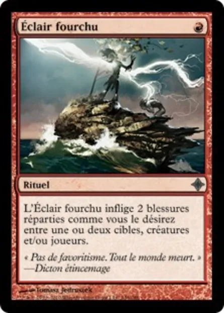 Éclair fourchu, carte Magic ROE 146 — extension L'ascension des Eldrazi