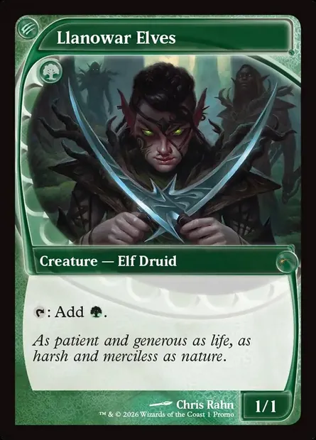Llanowar Elves, Magic card PF26 8 — MagicFest 2026 set