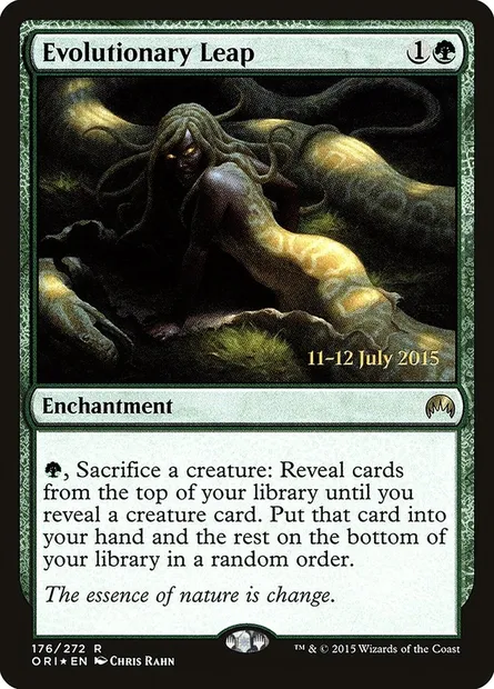 Evolutionary Leap, Magic card PORI 176s — Magic Origins Promos set