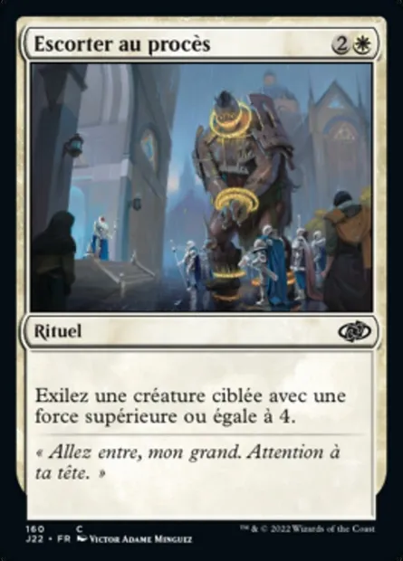 Escorter au procès, carte Magic J22 160 — extension Jumpstart 2022