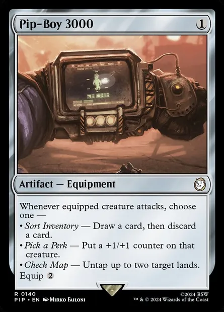 Pip-Boy 3000, Magic card PIP 140 — Fallout set