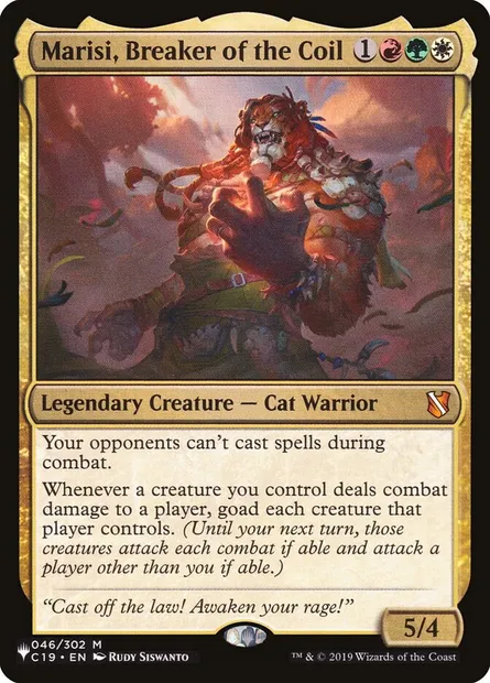Marisi, Breaker of the Coil, Magic card PLST C19-46 — The List set